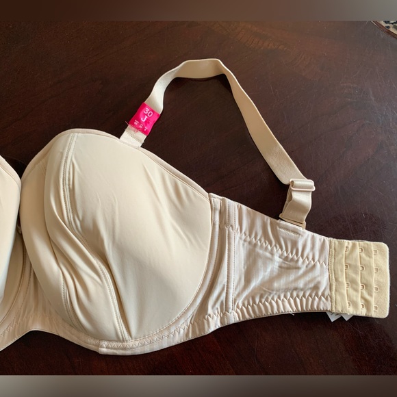Curvy Kate Luxe Strapless Bra, Biscotti Beige, unworn, UK 30J - Picture 3 of 7